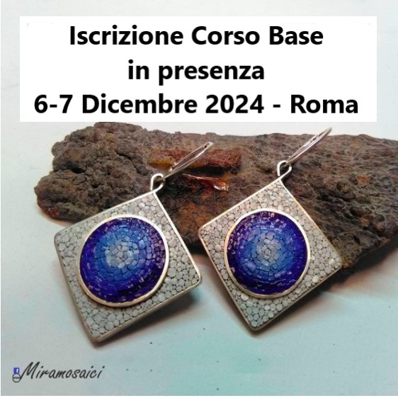 Corso  Micromosaico Base su Gioiello a Roma il 6-7 Dicembre 2024